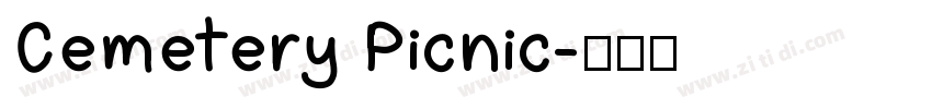 Cemetery Picnic字体转换
